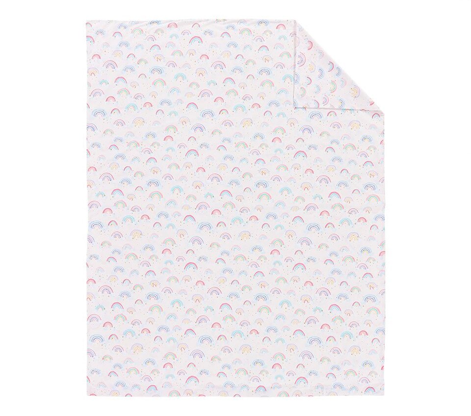 Organic Rainbow Cloud Quilt Cover & Pillowcases
