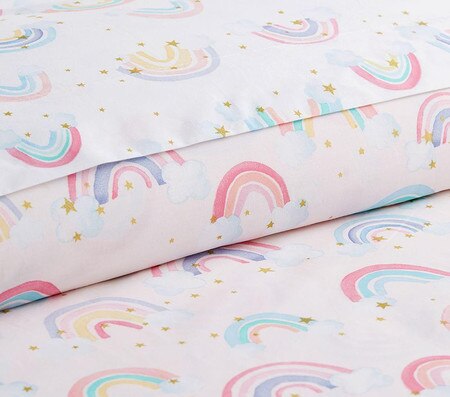 Organic Rainbow Cloud Duvet Cover