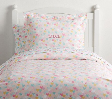 Organic Retro Heart Quilt Cover Pottery Barn Kids Au