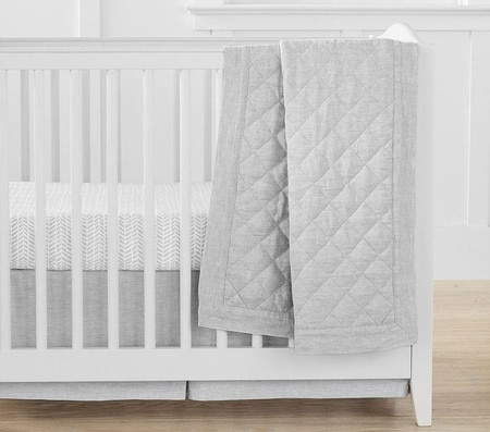 Organic Sateen Arrow Mini Crib Fitted Sheet Pottery Barn Kids Au