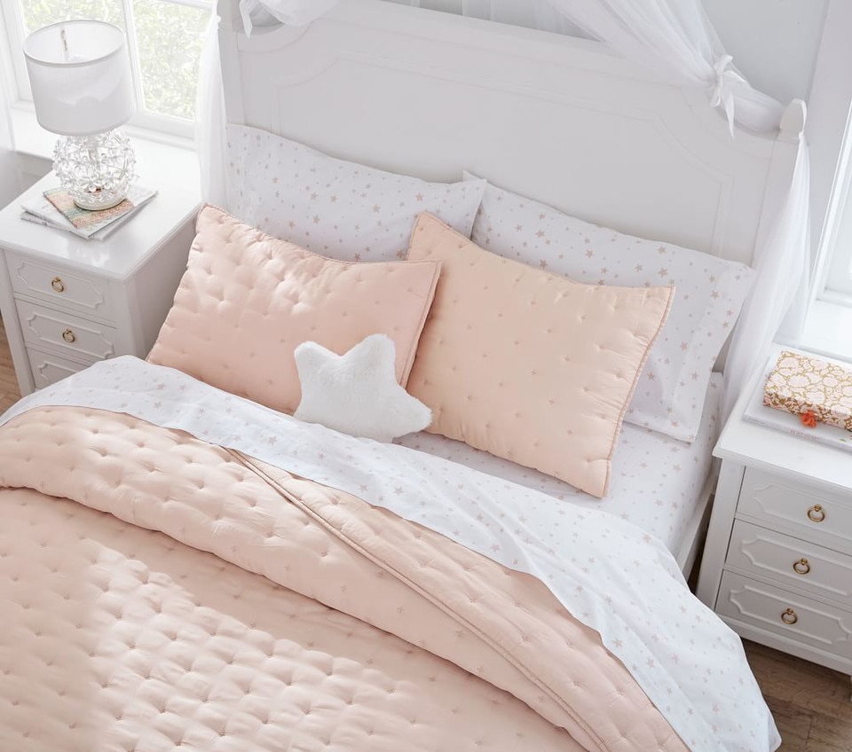 Organic Shining Star Glow-in-the-Dark Sheet Set & Pillowcases