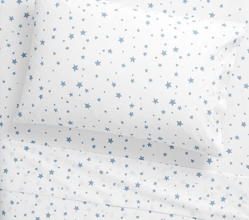 Organic Shining Star Glow-in-the-Dark Sheet Set & Pillowcases