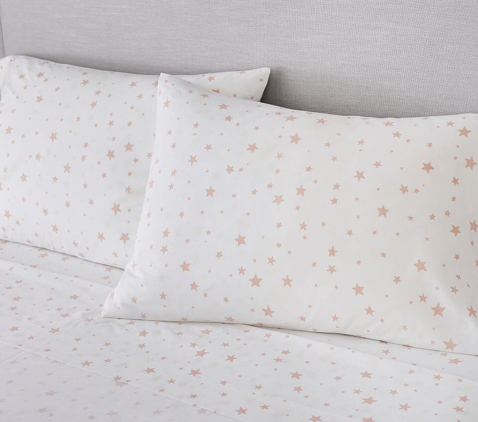 Organic Shining Star Glow-in-the-Dark Sheet Set & Pillowcases