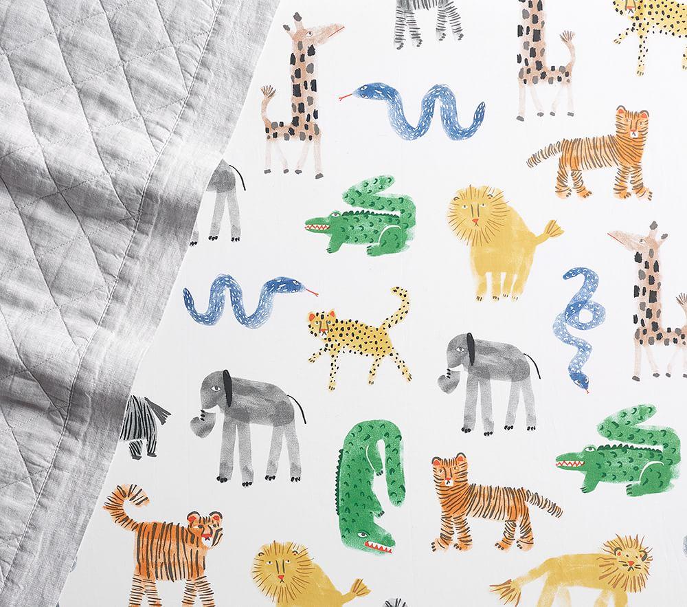 safari cot bed sheet