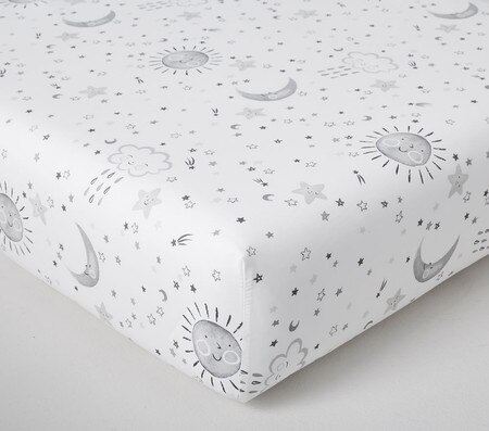 Organic Skye Cot Fitted Sheet Pottery Barn Kids Au