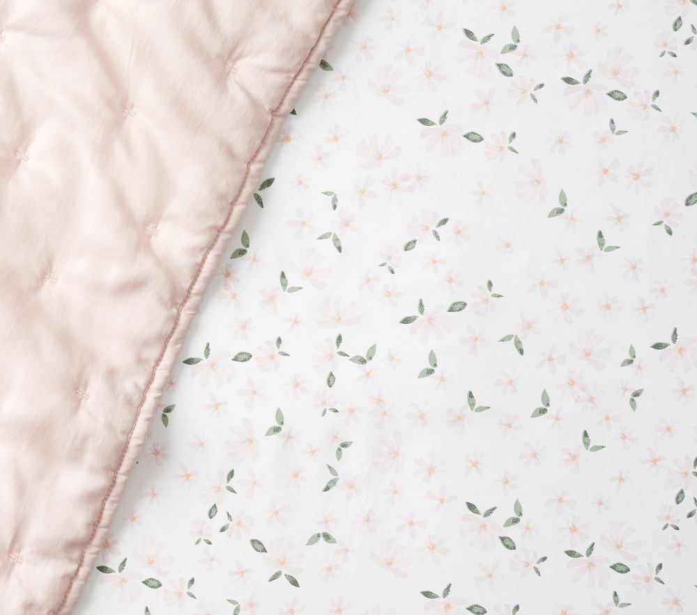 floral fitted cot sheet