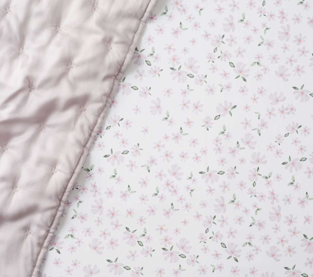 floral fitted cot sheet