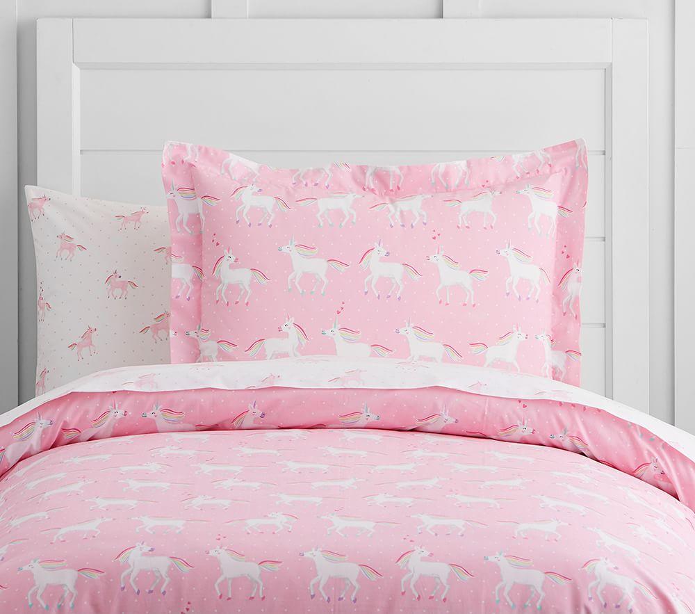 unicorn single bed quilt cover