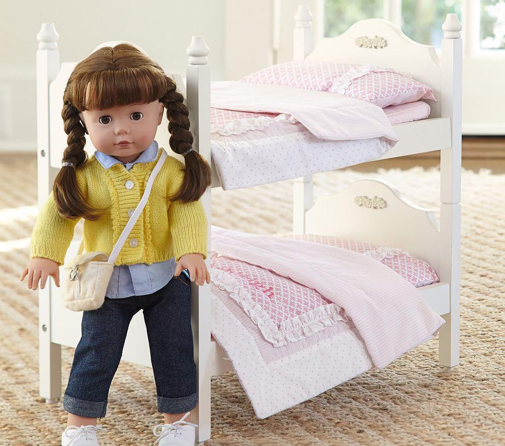 pottery barn doll bed