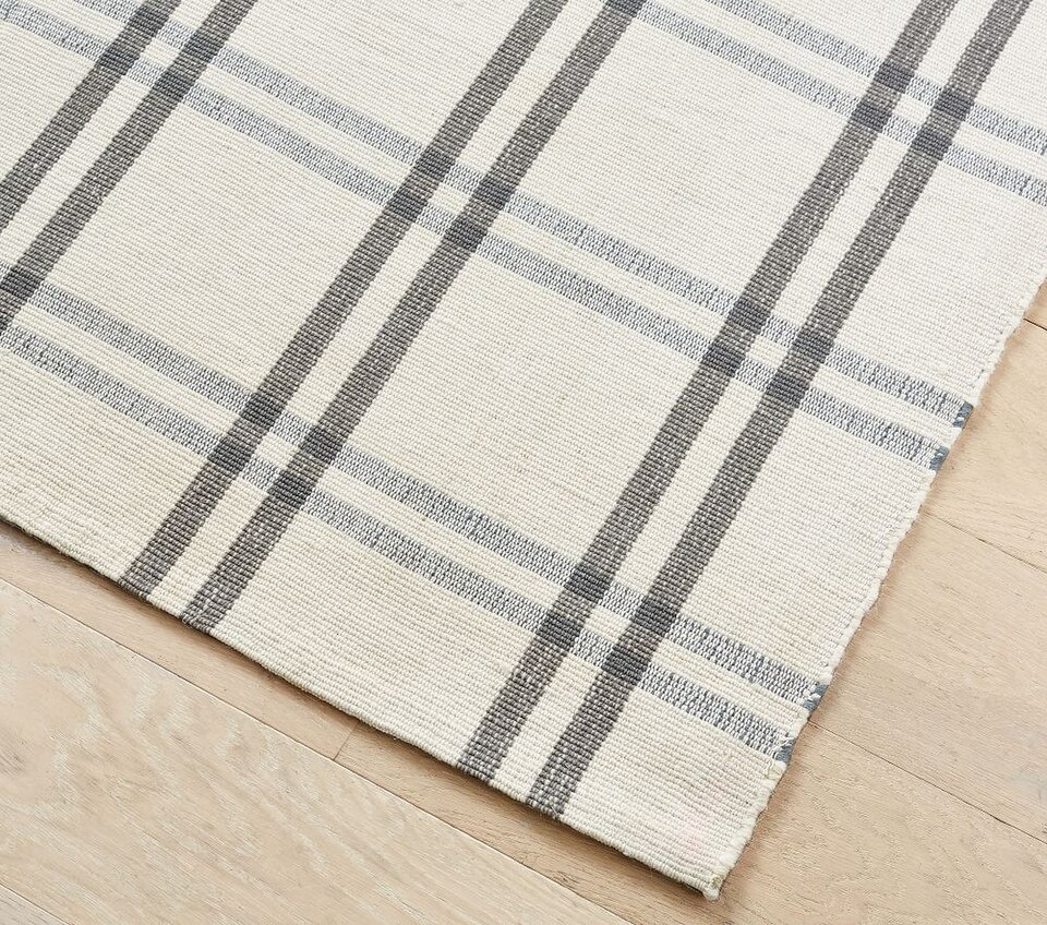 Plaid Woven Rug
