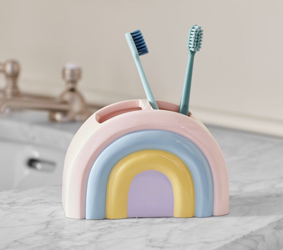 Rainbow-Shaped Toothbrush Holder