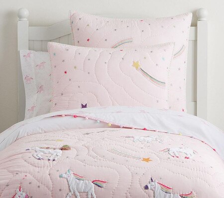 Rainbow Unicorn Reversible Quilt
