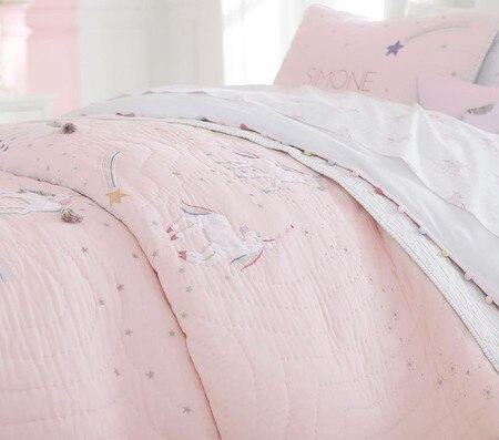 Rainbow Unicorn Reversible Quilt