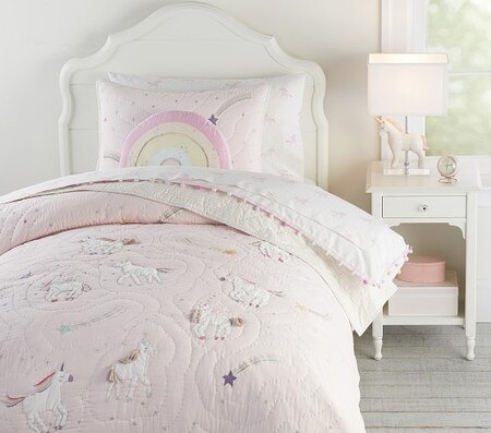 Unicorn Rainbow Quilt Cover Pottery Barn Kids Au