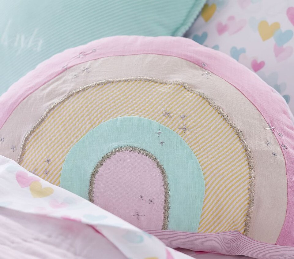 Retro Rainbow Shaped Cushion