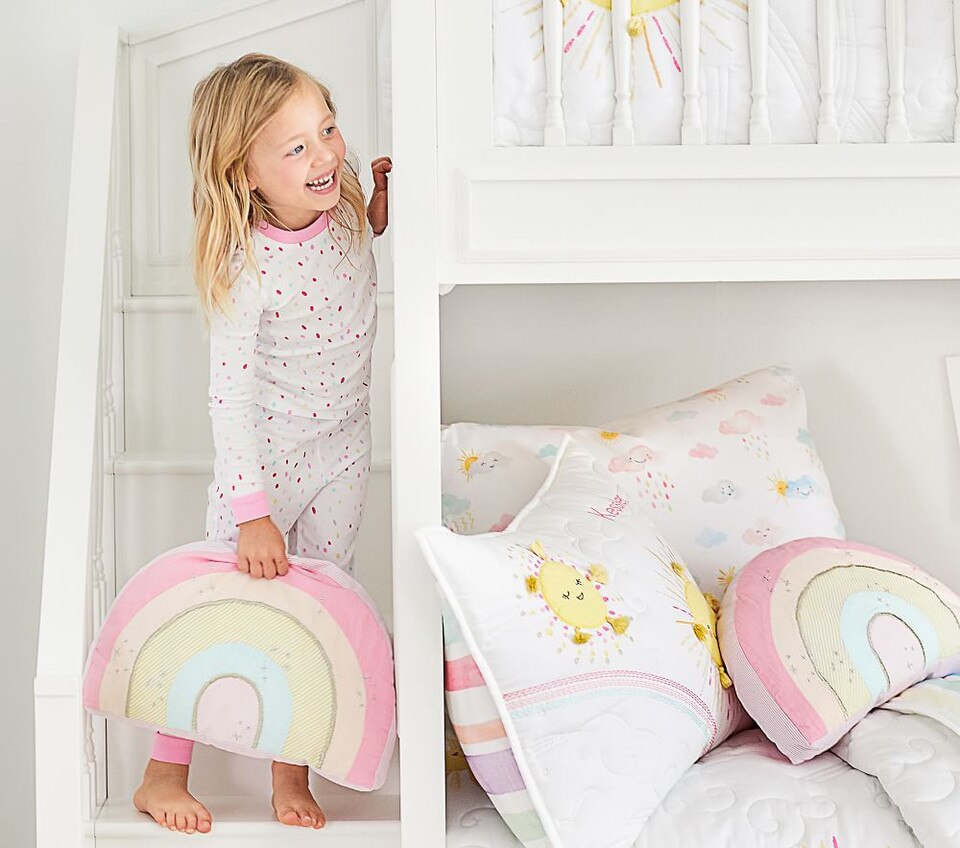 Retro Rainbow Shaped Cushion