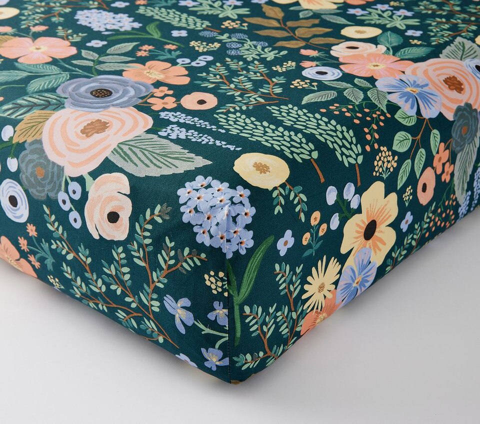 Rifle Paper Co. Garden Party Forest Organic Cot Fitted Sheet