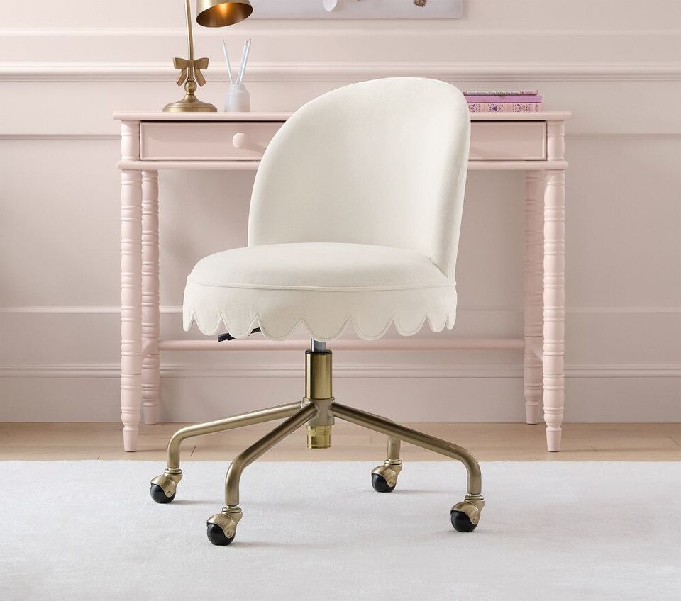 Scallop Skirt Swivel Desk Chair | Pottery Barn Kids Australia