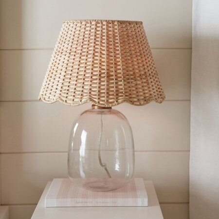 Emery Scallop Woven Shade Table Lamp Pottery Barn Kids AU