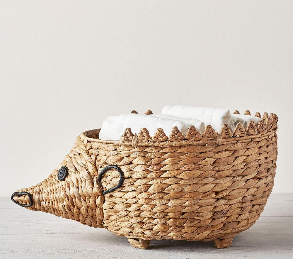 wicker nappy caddy