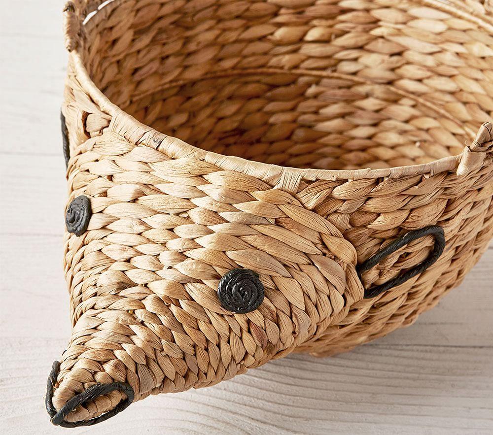 wicker nappy caddy