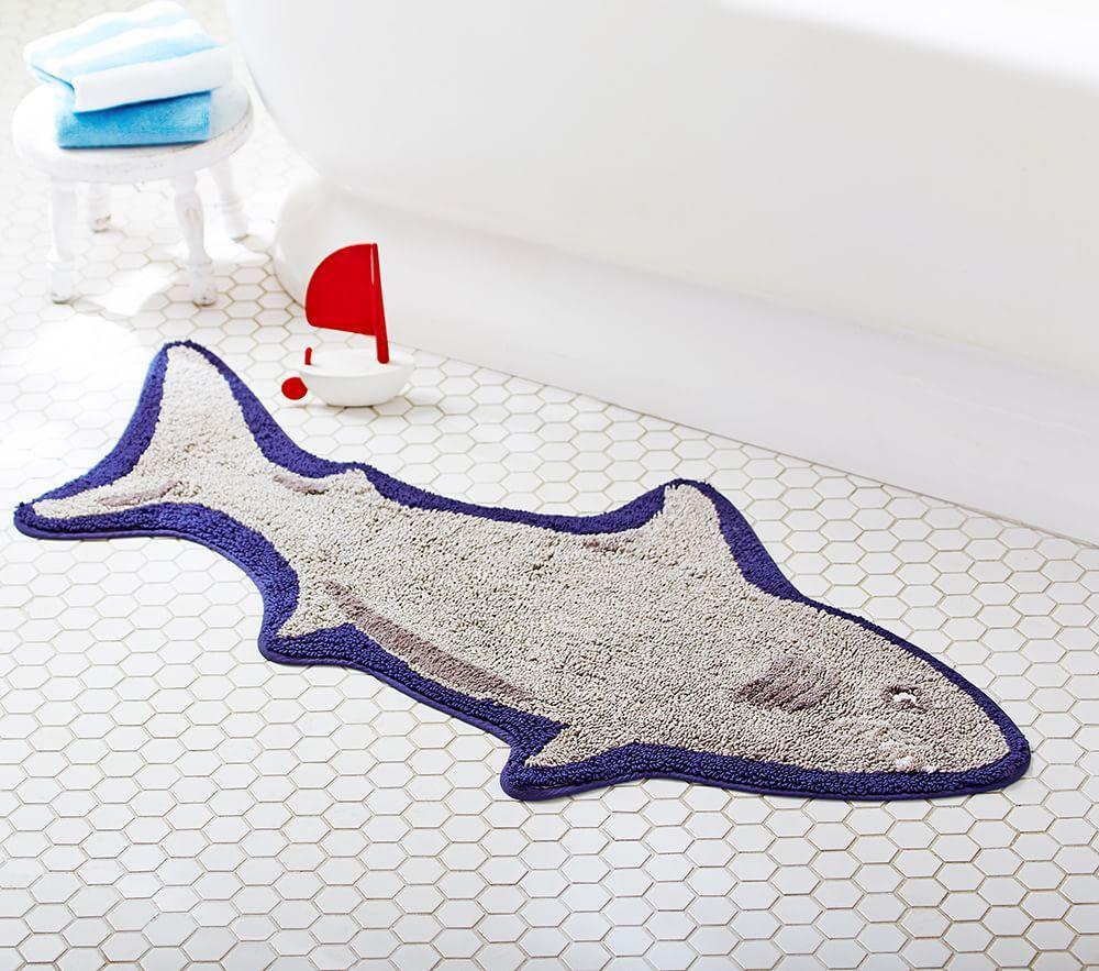 shark bath mat