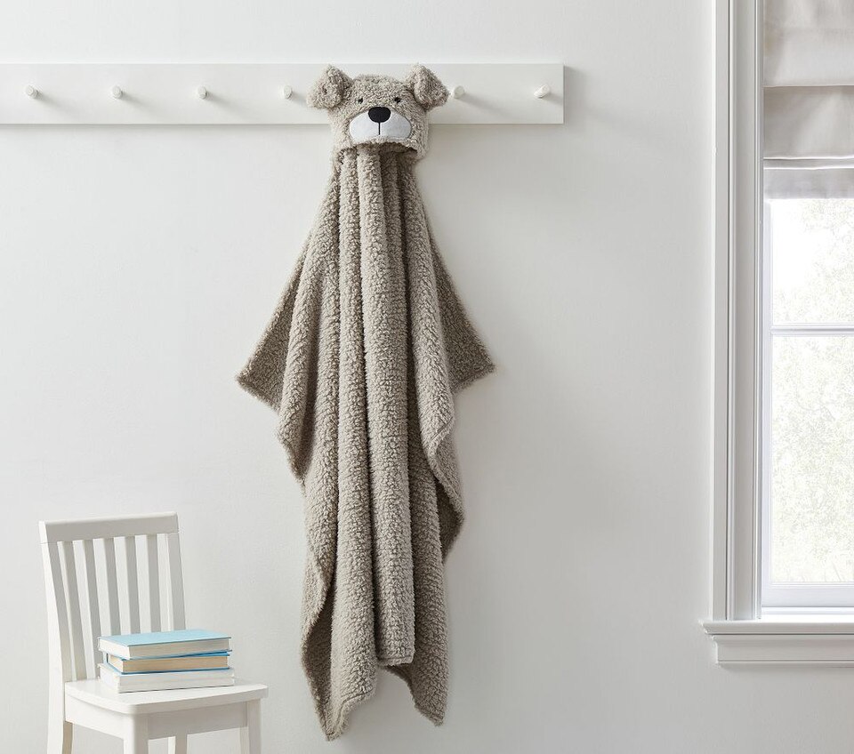 Sherpa Animal Hooded Blanket Collection