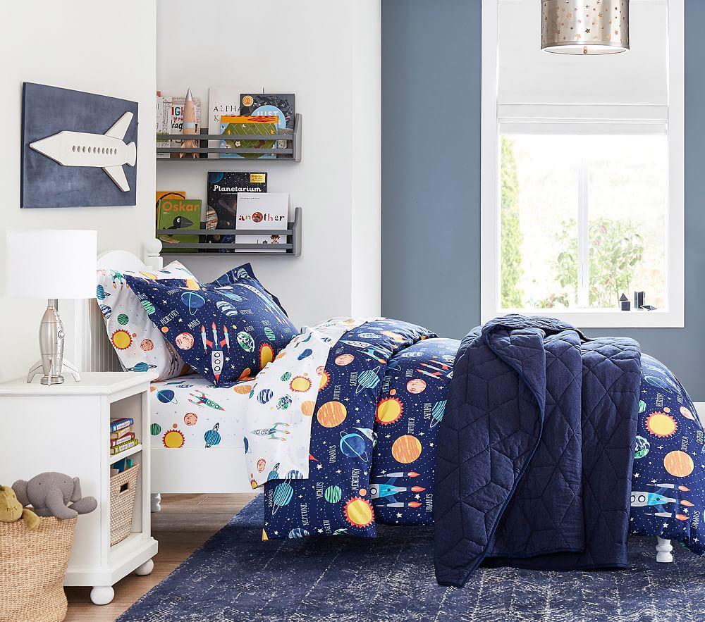 outer space kids bedding