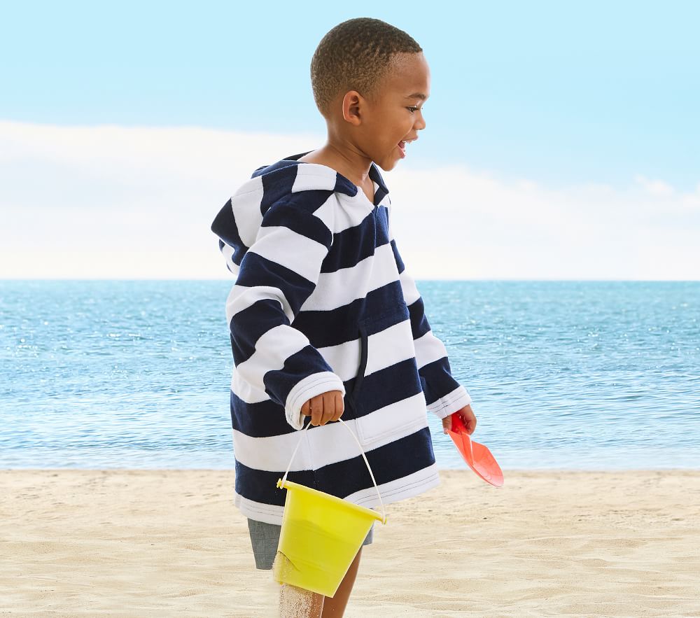 stripe beach cover up