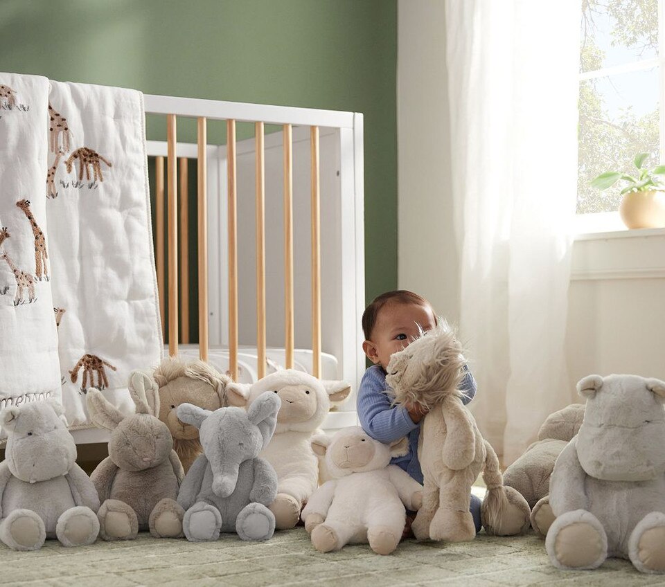 Taupe Lion Animal Plush