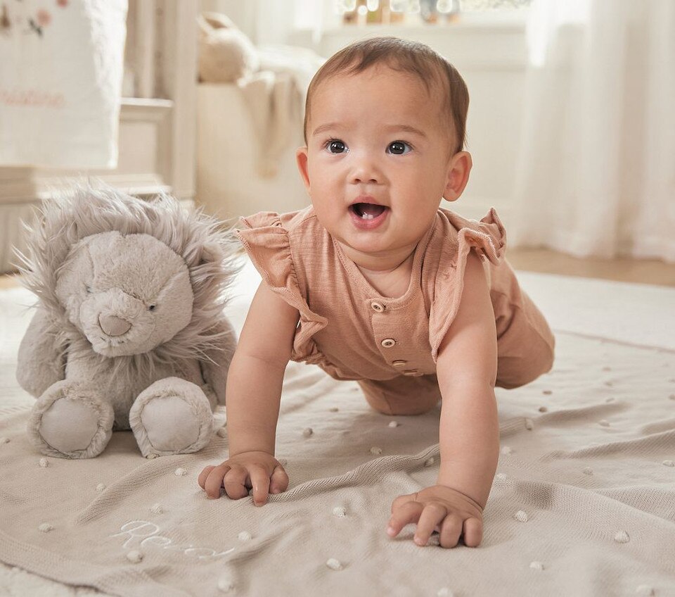 Taupe Lion Animal Plush