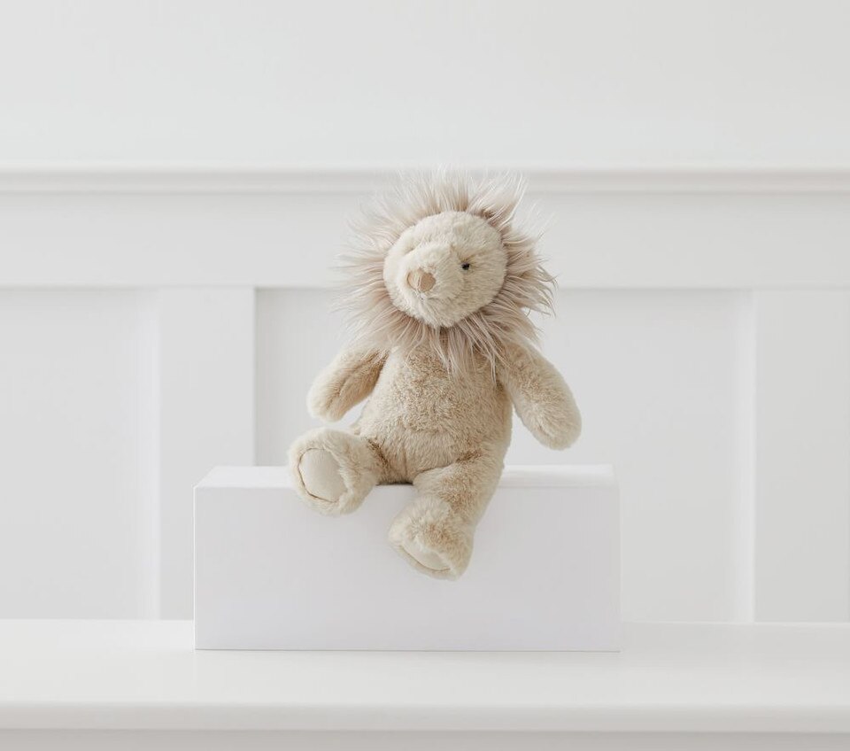Taupe Lion Animal Plush