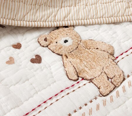 Teddy Bear Baby Comforter Pottery Barn Kids AU
