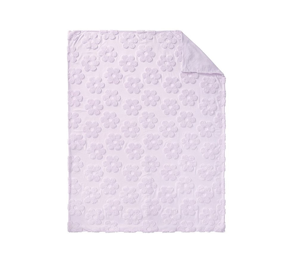 Textured Daisy Jacquard Quilt Cover & Pillowcases