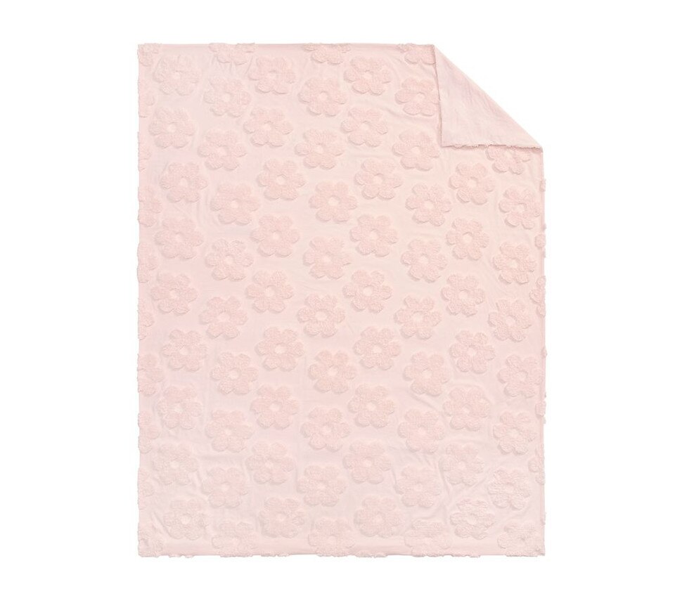 Textured Daisy Jacquard Quilt Cover & Pillowcases