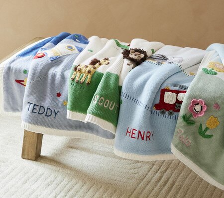 Things That Go Heirloom Baby Blanket