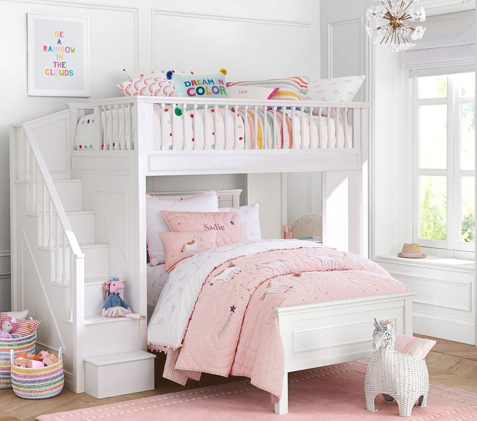 Unicorn Shaped Wicker Storage