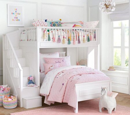 Unicorn Shaped Wicker Storage
