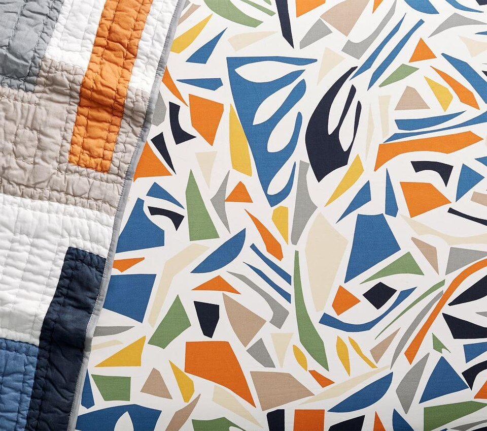 west elm x pbk Mid-Century Safari Fitted Cot Sheet ...