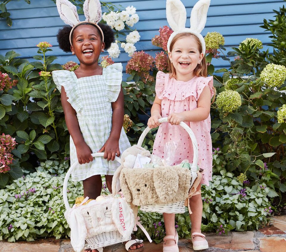 White Sabrina Easter Baskets
