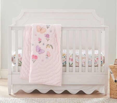 Wildflower Butterfly Cot Fitted Sheet Pottery Barn Kids AU