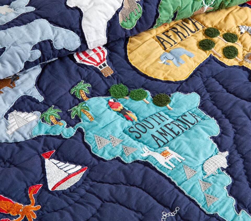 World Map Comforter | Pottery Barn Kids AU