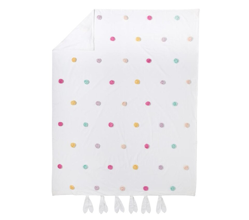 Zoey Pom-Pom Quilt Cover & Pillowcases